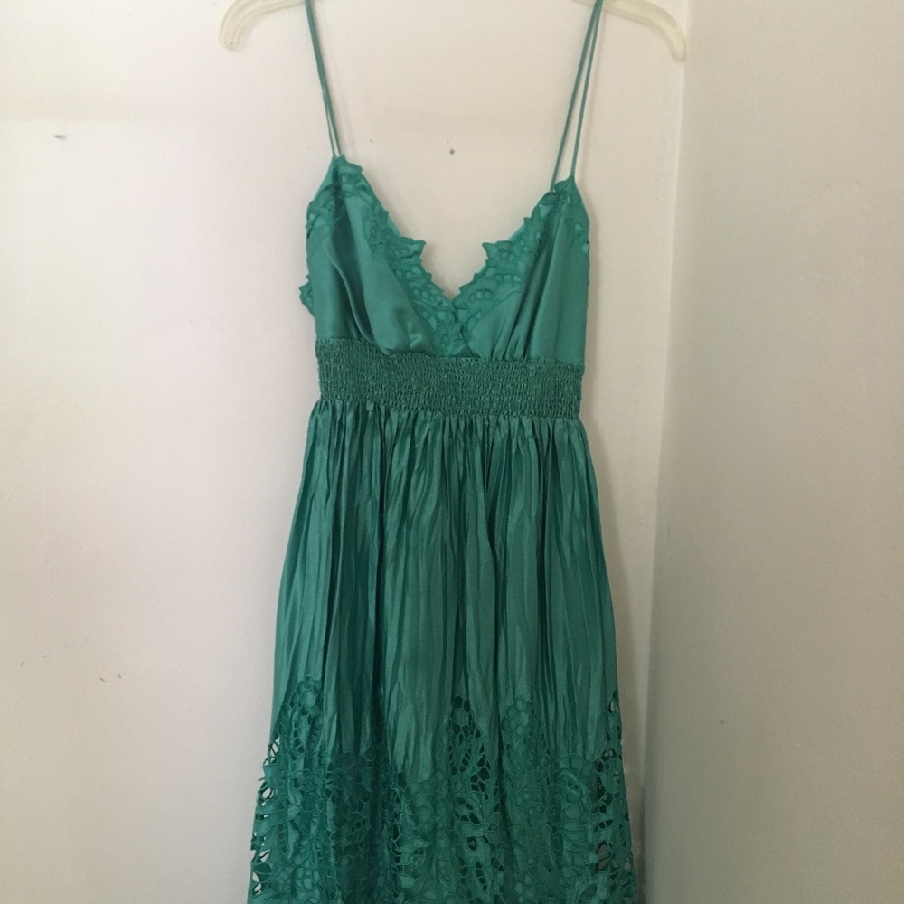 BCBG Max Azria Eyelet Mini Dress